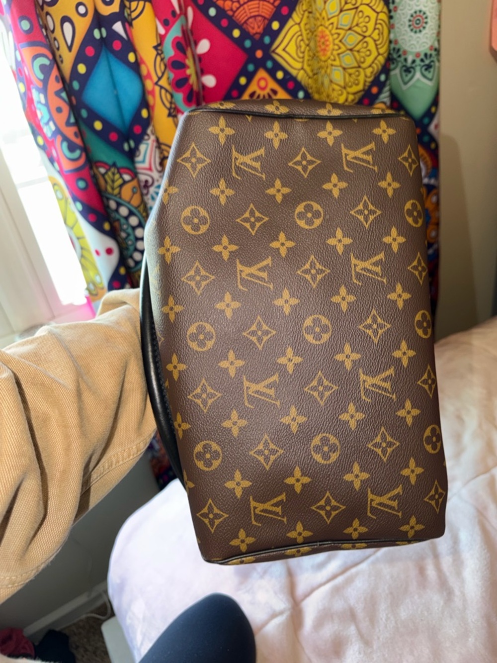 Louis Vuitton Brown Monogram Canvas Speedy soft 30 Bandoulière Bag - Picture 3 of 12